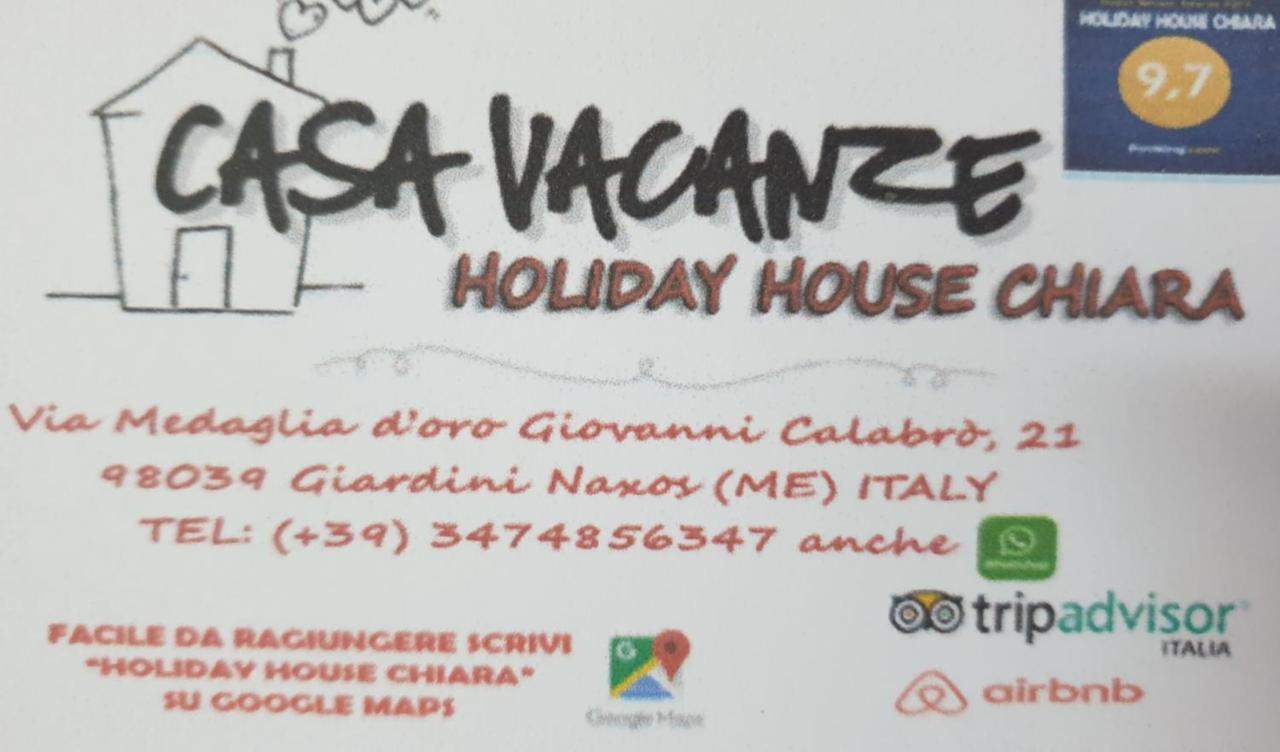 Holiday House Chiara Giardini-Naxos Exterior foto